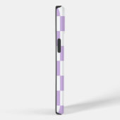 Eenvoudig Paars Lila geborgd monogram Case-Mate iPhone Case (Achterkant / Rechts)