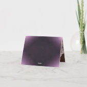 Eenvoudig Paars Modern Geometrisch Gouden Trouwen Bedankkaart (Achterkant)