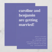 Eenvoudig Paars modern minimalistisch alles in één Kaart (Voorkant / Achterkant)