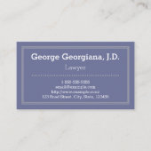 Eenvoudig Paars professioneel Visitekaartje (Voorkant)