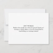 Eenvoudig Paars Script Zakelijk Logo Bedankkaart (Achterkant)