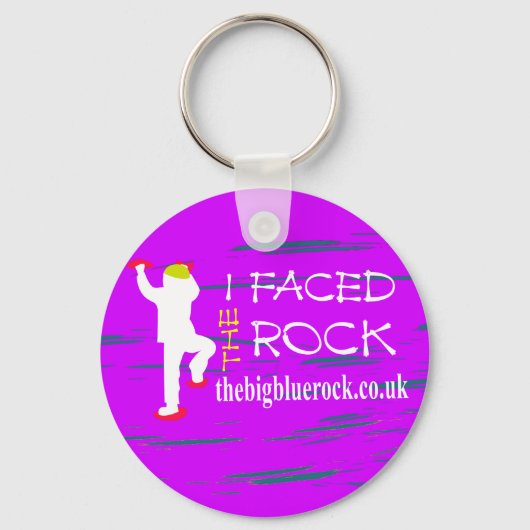 eenvoudig paars sleutelhanger (Voorkant)