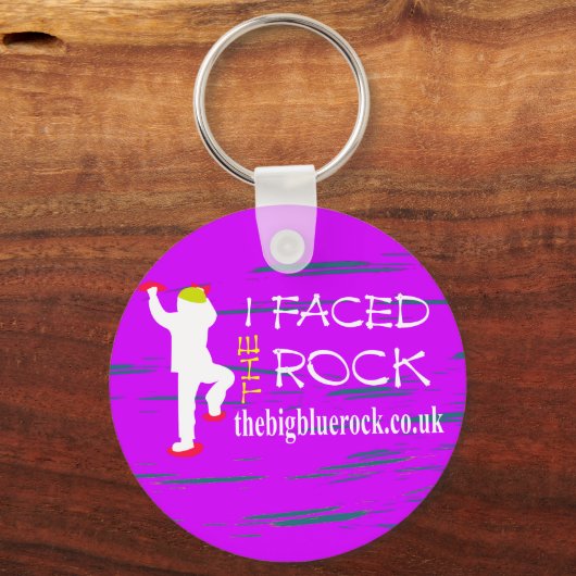 eenvoudig paars sleutelhanger (Voorkant)