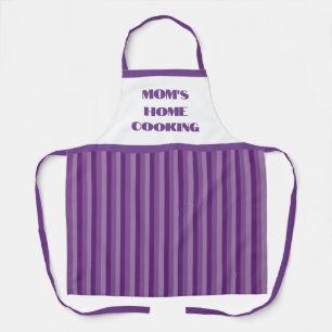 Eenvoudig Paars Stripe Schort voor thuiskoken van