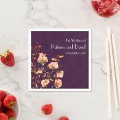 Eenvoudig Paars verbrand Oranje vezel Servet (Insitu)