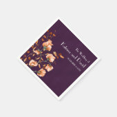 Eenvoudig Paars verbrand Oranje vezel Servet (Hoek)