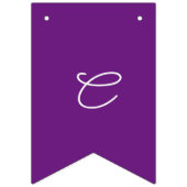 Eenvoudig Paarse en witte  Afstuderen Vlaggetjes (Derde vlag)