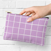 Eenvoudig Paarse en witte rasterpatroon Etui