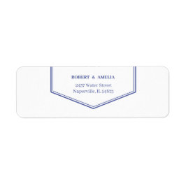 Eenvoudig Paarse gepersonaliseerd retouradres Etiket