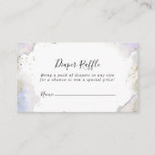 Eenvoudig Paarse minimalistische luier loterij tic Informatiekaartje (Voorkant)