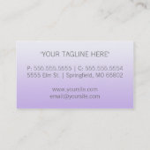 Eenvoudig Paarse Ombre Gradient-Visitekaartje Visitekaartje (Achterkant)