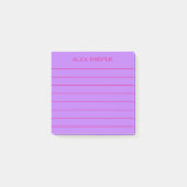 Eenvoudig Paarse & Roze Sinaasappel Voeg naam toe  Post-it® Notes (Voorkant)