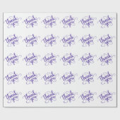 Eenvoudig Paarse script | Royal Grape Hartelijk da Cadeaupapier (Vlak)