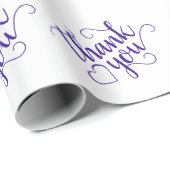 Eenvoudig Paarse script | Royal Grape Hartelijk da Cadeaupapier (Rol Hoek)