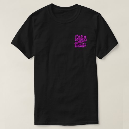 Eenvoudig Paarse Steeg T-shirt (Design voorkant)