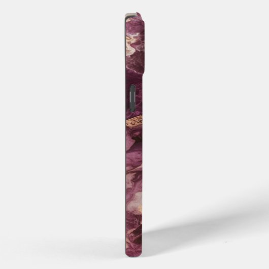 Eenvoudig Paarse wit marmer Case-Mate iPhone Case (Achterkant / Rechts)