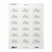 Eenvoudig paasadres voor snelle pasta etiket (Full Sheet)