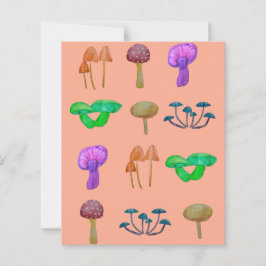 Eenvoudig paddenstoelenpatroon