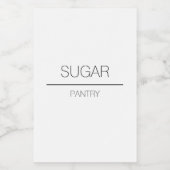 Eenvoudig paneellabel voedselcontainer etiket (Enkel label)