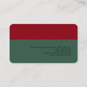 Eenvoudig papier met legant Premium Linen Visitekaartje (Achterkant)