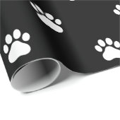 Eenvoudig papier met pootafdrukpatroon (Rol Hoek)