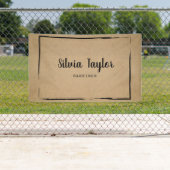 eenvoudig papier Verdien lijst beeldscherm toevoeg Spandoek (Insitu)