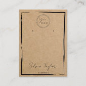 eenvoudig papier Verdien lijst beeldscherm toevoeg Visitekaartje (Voorkant)