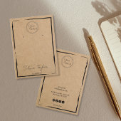 eenvoudig papier Verdien lijst beeldscherm toevoeg Visitekaartje