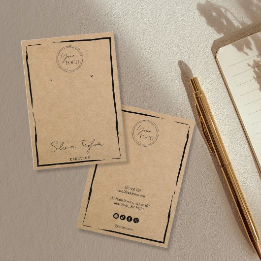 eenvoudig papier Verdien lijst beeldscherm toevoeg Visitekaartje