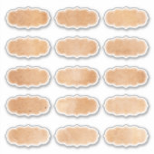 Eenvoudig papier voor handmatige keukenetiketten sticker (Voorkant)