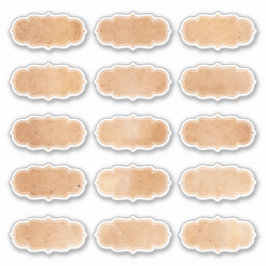 Eenvoudig  papier voor handmatige keukenetiketten sticker