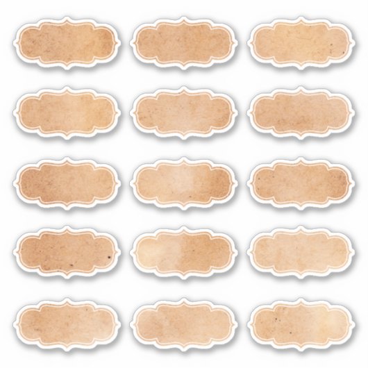 Eenvoudig  papier voor handmatige keukenetiketten sticker (Voorkant)