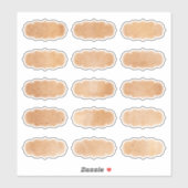 Eenvoudig  papier voor handmatige keukenetiketten sticker (Vel)