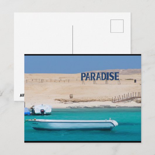 Eenvoudig Paradijs Briefkaart (Voorkant / Achterkant)