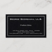 Eenvoudig paralegaal Visitekaartje (Voorkant)