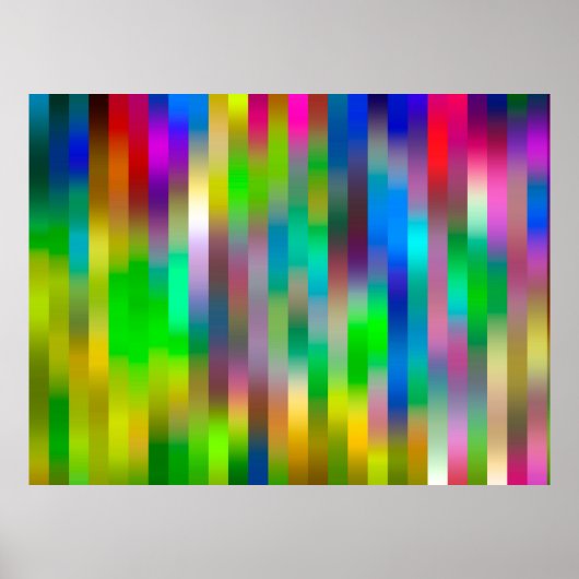 eenvoudig parallel verticaal lijnpatroon | ABSTRAC Poster (Voorkant)