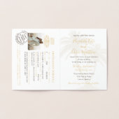 Eenvoudig paspoort uitnodiging voor weduwschap Gol (Binnen)