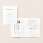 Eenvoudig paspoort uitnodiging voor weduwschap Gol (Display)