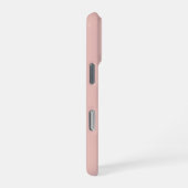 Eenvoudig Pastel Blush Roze Effen Kleur Monogram iPhone Hoesje (Rechterkant)