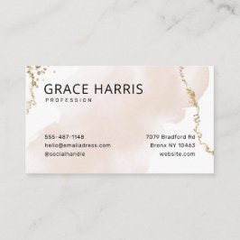 Eenvoudig Pastel Gold-Visitekaartje Visitekaartje