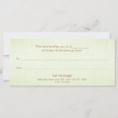 EENVOUDIG pastel met groen cadeaubon (Achterkant)