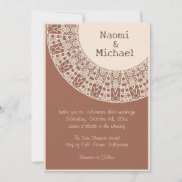 Eenvoudig pastel Terracotta met laksheid Kaart