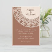 Eenvoudig pastel Terracotta met laksheid Kaart (Staand voorkant)