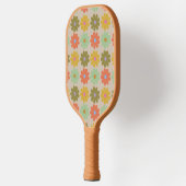 Eenvoudig Pastel Vintage Bloemmotief Pickleball Paddle (Links)