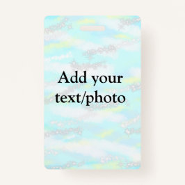 Eenvoudig pastelglitterkleurig voeg jouw tekst fot badge