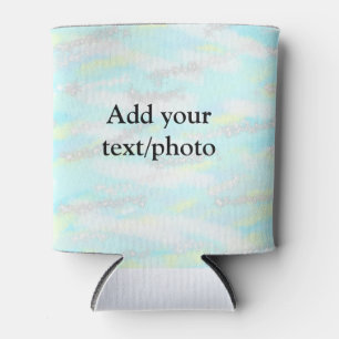 Eenvoudig pastelglitterkleurig voeg jouw tekst fot blikjeskoeler