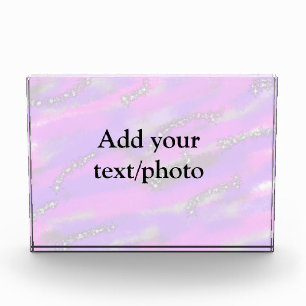 Eenvoudig pastelglitterkleurig voeg jouw tekst fot fotoblokken