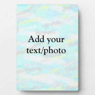 Eenvoudig pastelglitterkleurig voeg jouw tekst fot fotoplaat