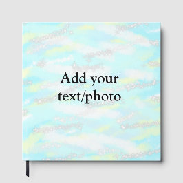 Eenvoudig pastelglitterkleurig voeg jouw tekst fot gastenboek