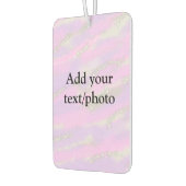 Eenvoudig pastelglitterkleurig voeg jouw tekst fot luchtverfrisser (Links)